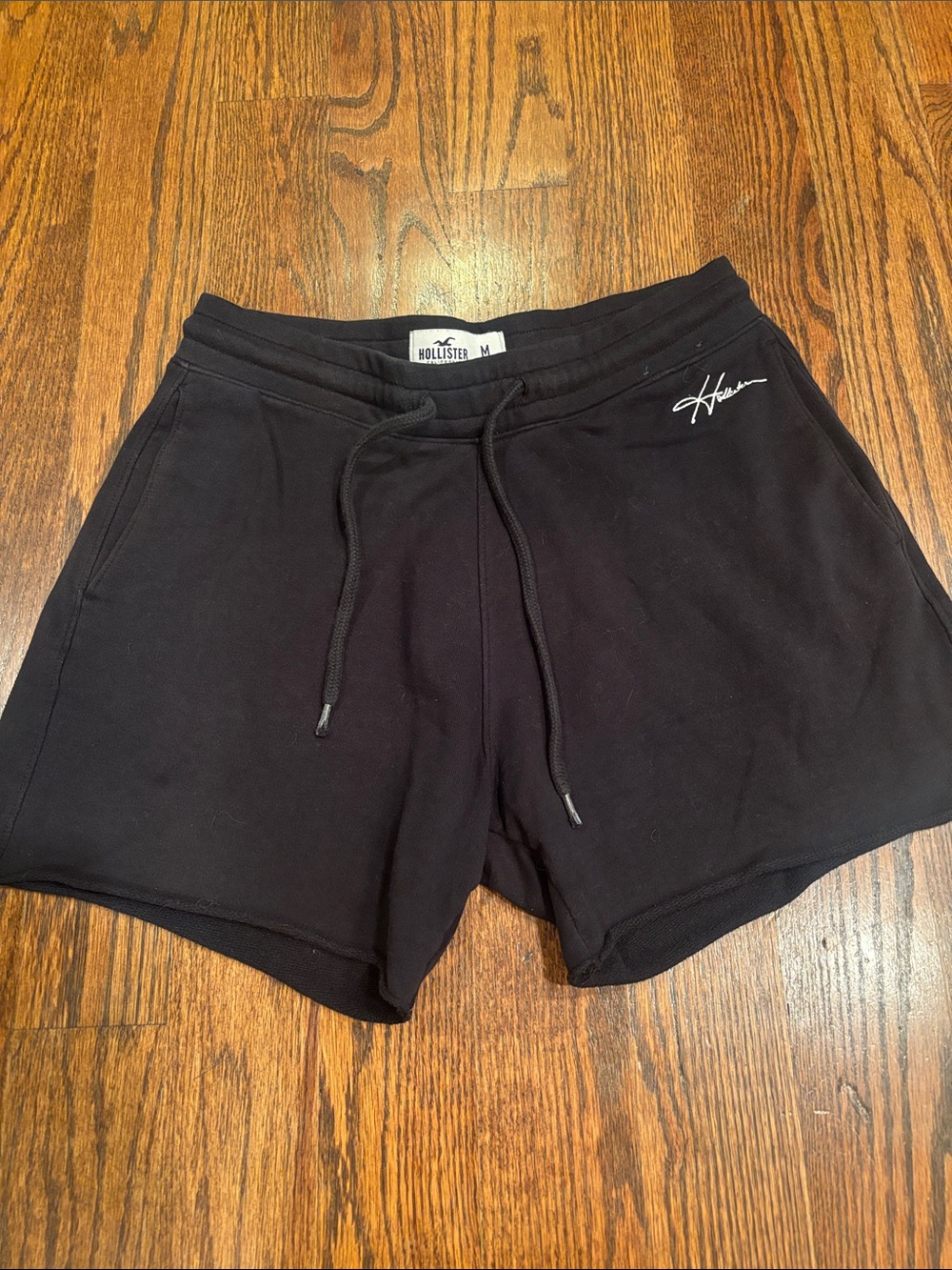 Hollister Black Men's Fleece Drawstring Shorts